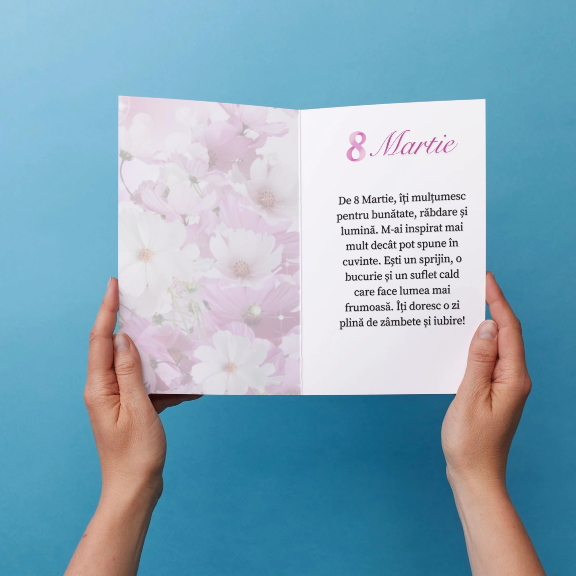 Felicitare 8 Martie pentru femei